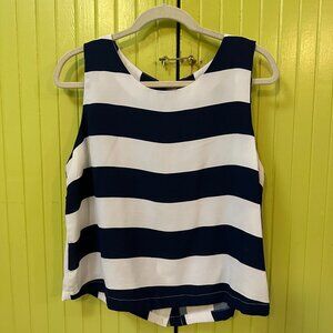 Haute Monde too - Button Up Back, breezy stripped